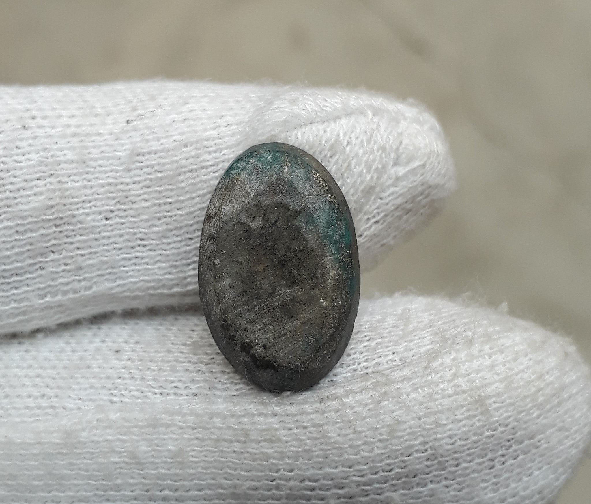 Natural Turquoise with Pyrite - Blue Matrix Turquoise - Shajri Feroza-14Ct