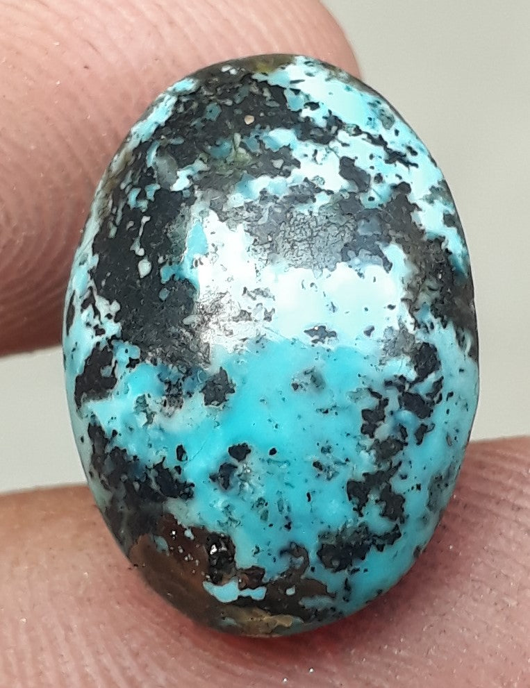 Natural Turquoise with Pyrite - Blue Matrix Turquoise - Shajri Feroza-15Ct