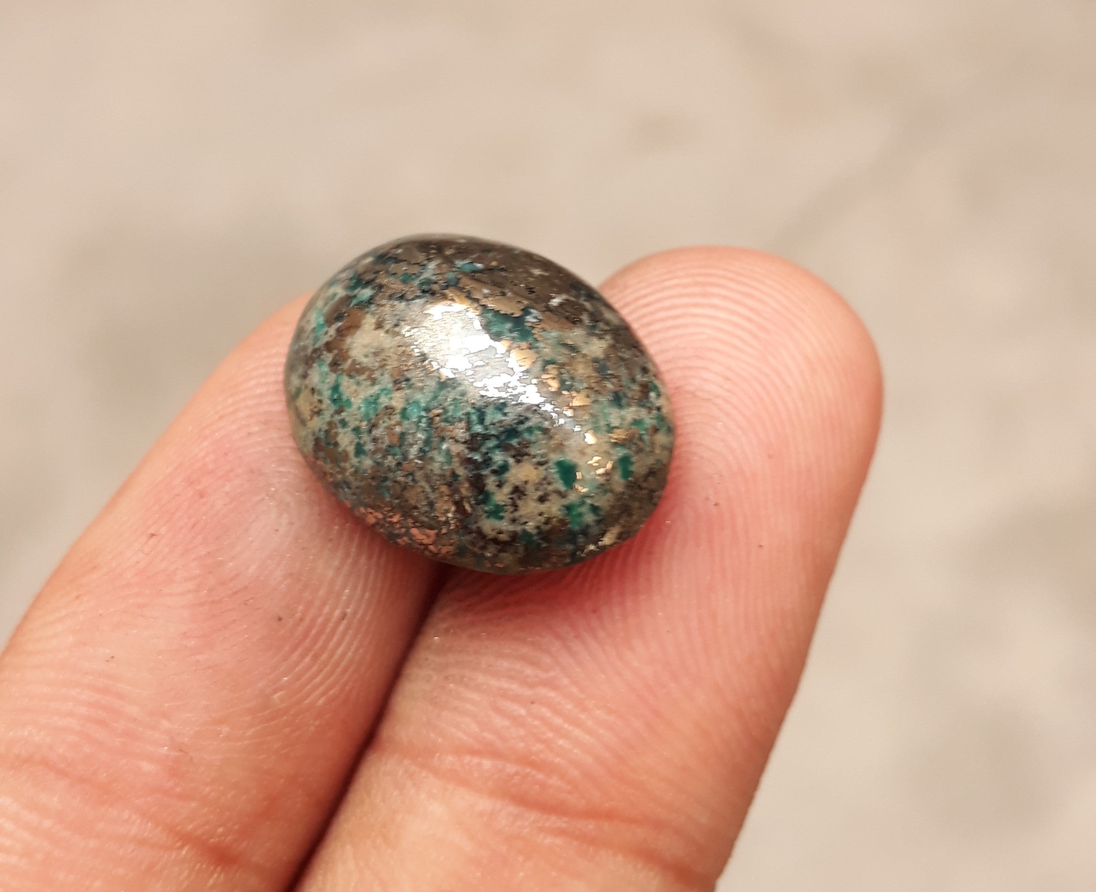 Natural Turquoise with Pyrite - Blue Matrix Turquoise - Shajri Feroza-17Ct