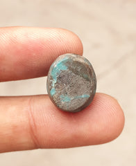 Natural Turquoise with Pyrite - Blue Matrix Turquoise - Shajri Feroza-18.80Ct