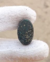 Natural Turquoise with Pyrite - Blue Matrix Turquoise - Shajri Feroza-20.65Ct