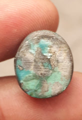 Natural Turquoise with Pyrite - Blue Matrix Turquoise - Shajri Feroza-21Ct