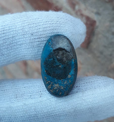 Natural Turquoise with Pyrite - Blue Matrix Turquoise - Shajri Feroza-21Ct