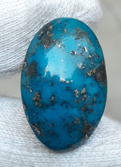 Natural Turquoise with Pyrite - Blue Matrix Turquoise - Shajri Feroza-30Ct