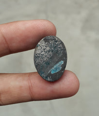 Natural Turquoise with Pyrite - Blue Matrix Turquoise - Shajri Feroza-32Ct