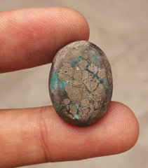 Natural Turquoise with Pyrite - Green Matrix Turquoise - Shajri Feroza-40Ct