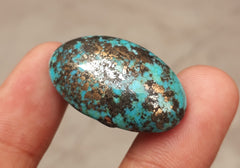 Natural Turquoise with Pyrite - Green Matrix Turquoise - Shajri Feroza-42Ct