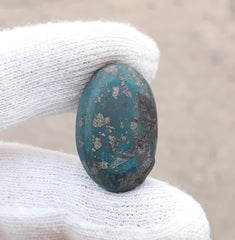 Natural Turquoise with Pyrite - Blue Matrix Turquoise - Shajri Feroza-47Ct