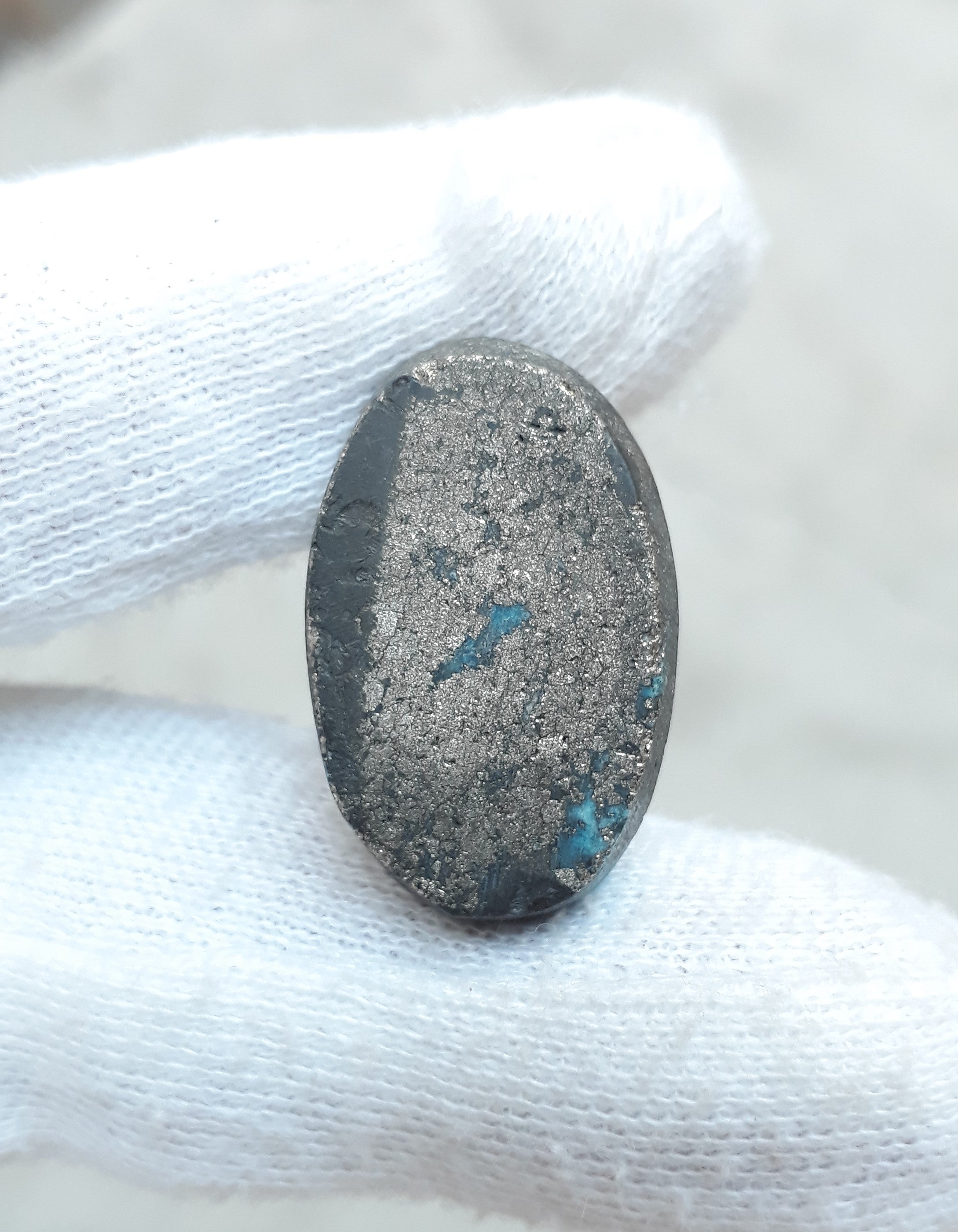 Natural Turquoise with Pyrite - Blue Matrix Turquoise - Shajri Feroza-60Ct