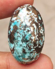 Natural Turquoise with Pyrite - Green Matrix Turquoise - Shajri Feroza-81.60Ct