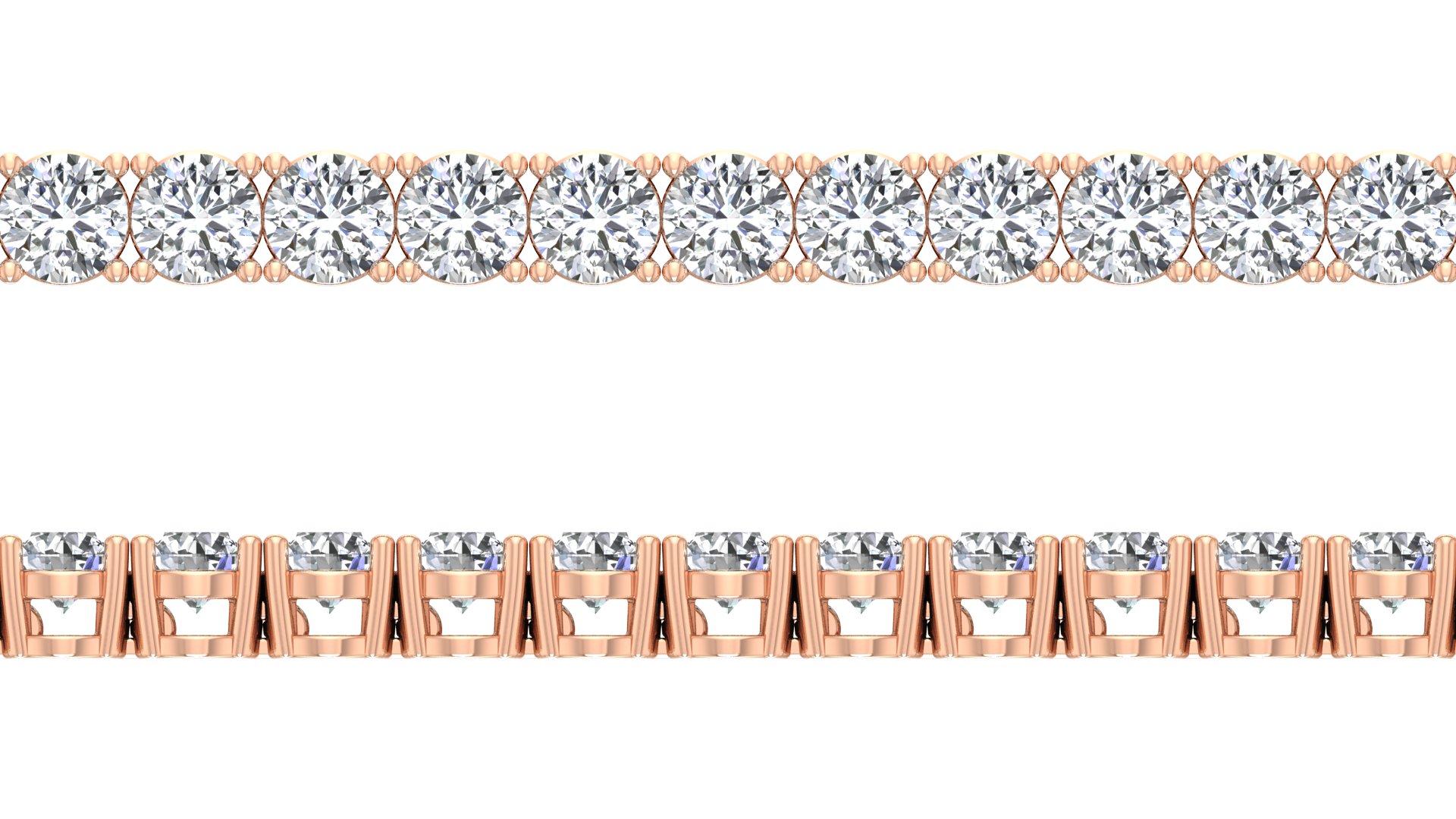 Natural Diamonds Tennis Bracelet - 3.5mm