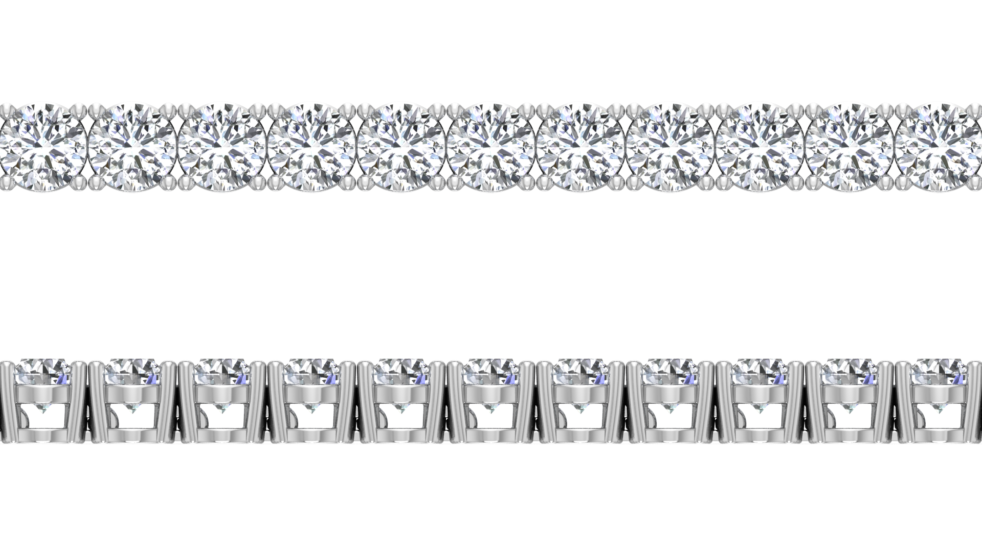 Natural Diamonds Tennis Bracelet - 3.5mm