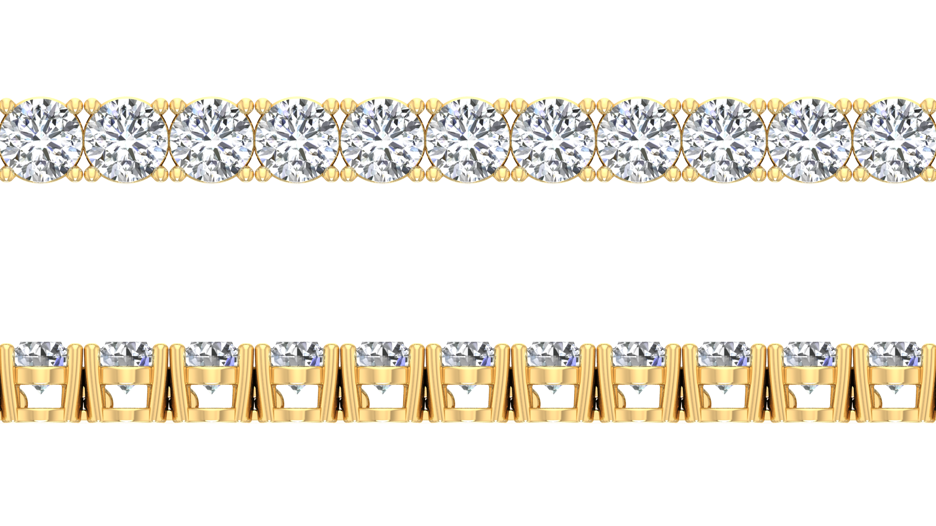 Natural Diamonds Tennis Bracelet - 3.5mm