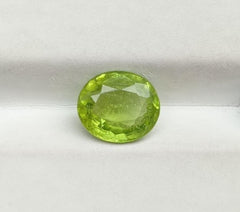 3.2ct Peridot Gemstone- Olivine - Chrysolite Gem - August Birthstone -  11x10mm