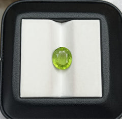 3.2ct Peridot Gemstone- Olivine - Chrysolite Gem - August Birthstone -  11x10mm