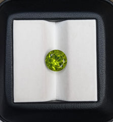 3.3ct Peridot Gemstone- Olivine - Chrysolite Gem - August Birthstone -  10x10mm