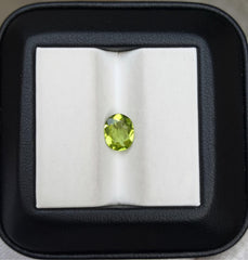 1.35ct Peridot Gemstone- Olivine - Chrysolite Gem - August Birthstone - 8x6.4x3mm