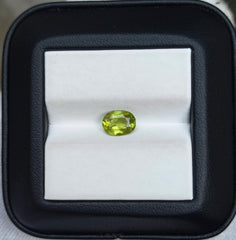 1.25ct Peridot Gemstone- Olivine - Chrysolite Gem - August Birthstone - 8x6x3.3mm