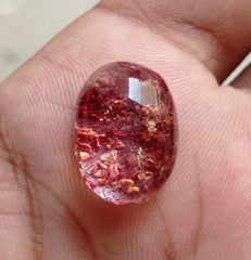 22.7ct Natural Phantom Quartz - Ghost Quartz - 20x15mm