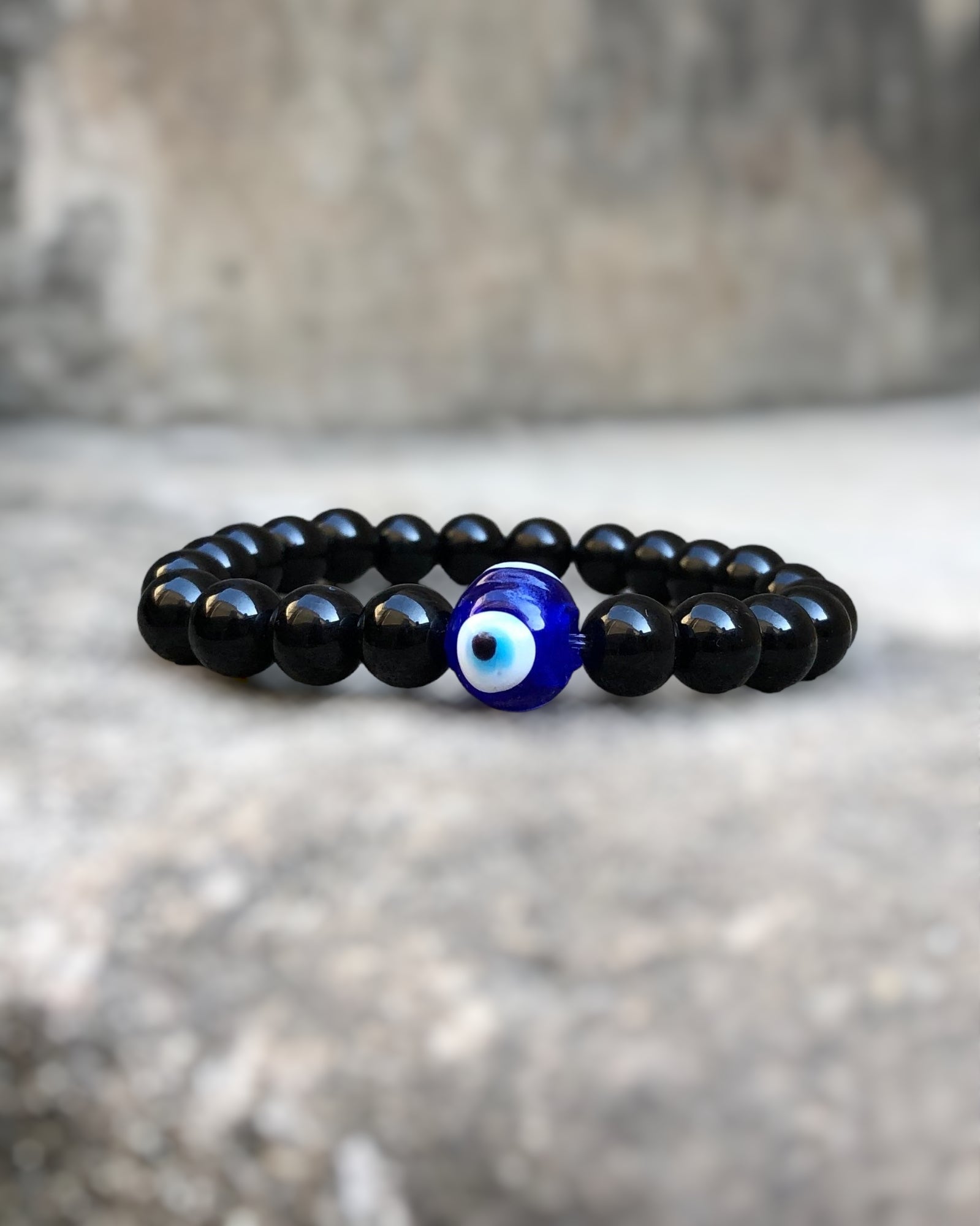 Black Onyx Evil Eye Protection Bracelet