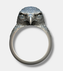 Hawk Vintage Signet Ring SterlingSilver 925