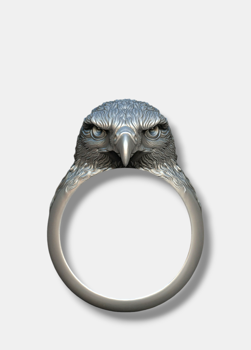 Hawk Vintage Signet Ring SterlingSilver 925