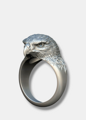 Hawk Vintage Signet Ring SterlingSilver 925