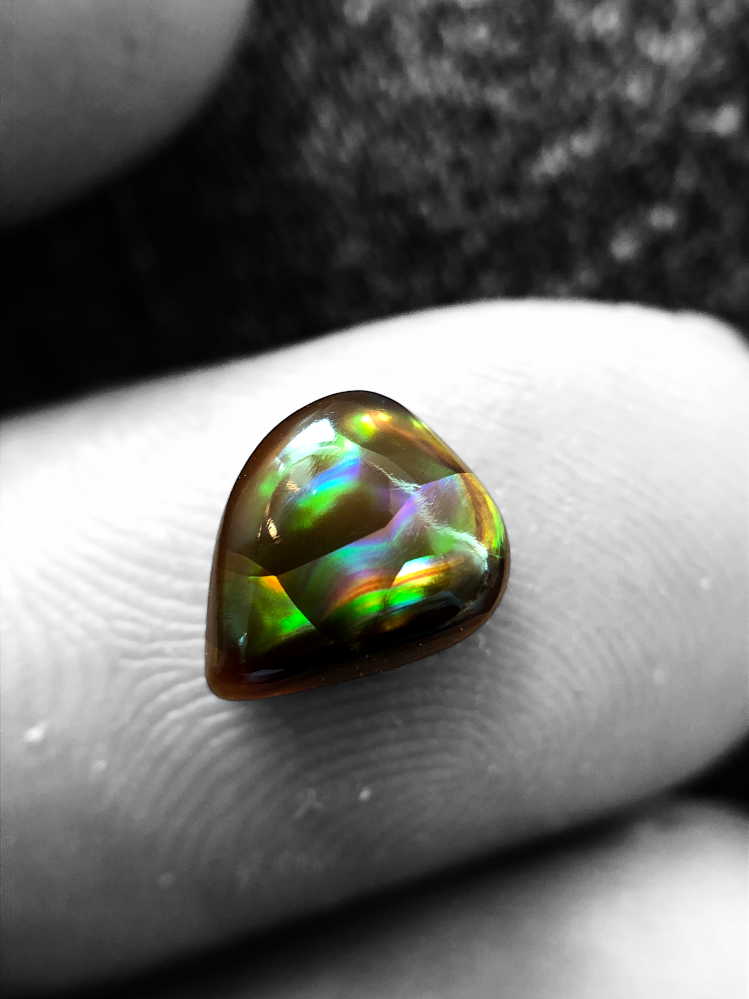 Rare Fire Agate Cabochon