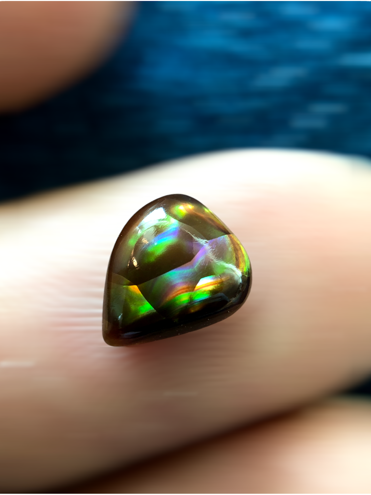 Rare Fire Agate Cabochon