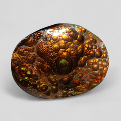 Rare Bubbly Fire Agate Carving - Agate De Feugo