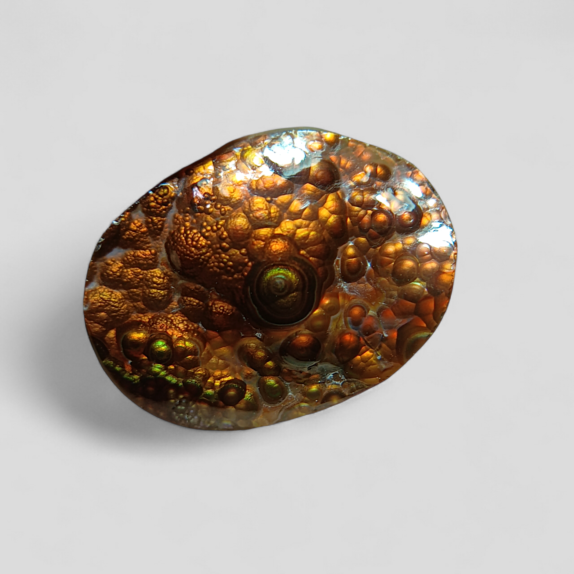 Rare Bubbly Fire Agate Carving - Agate De Feugo