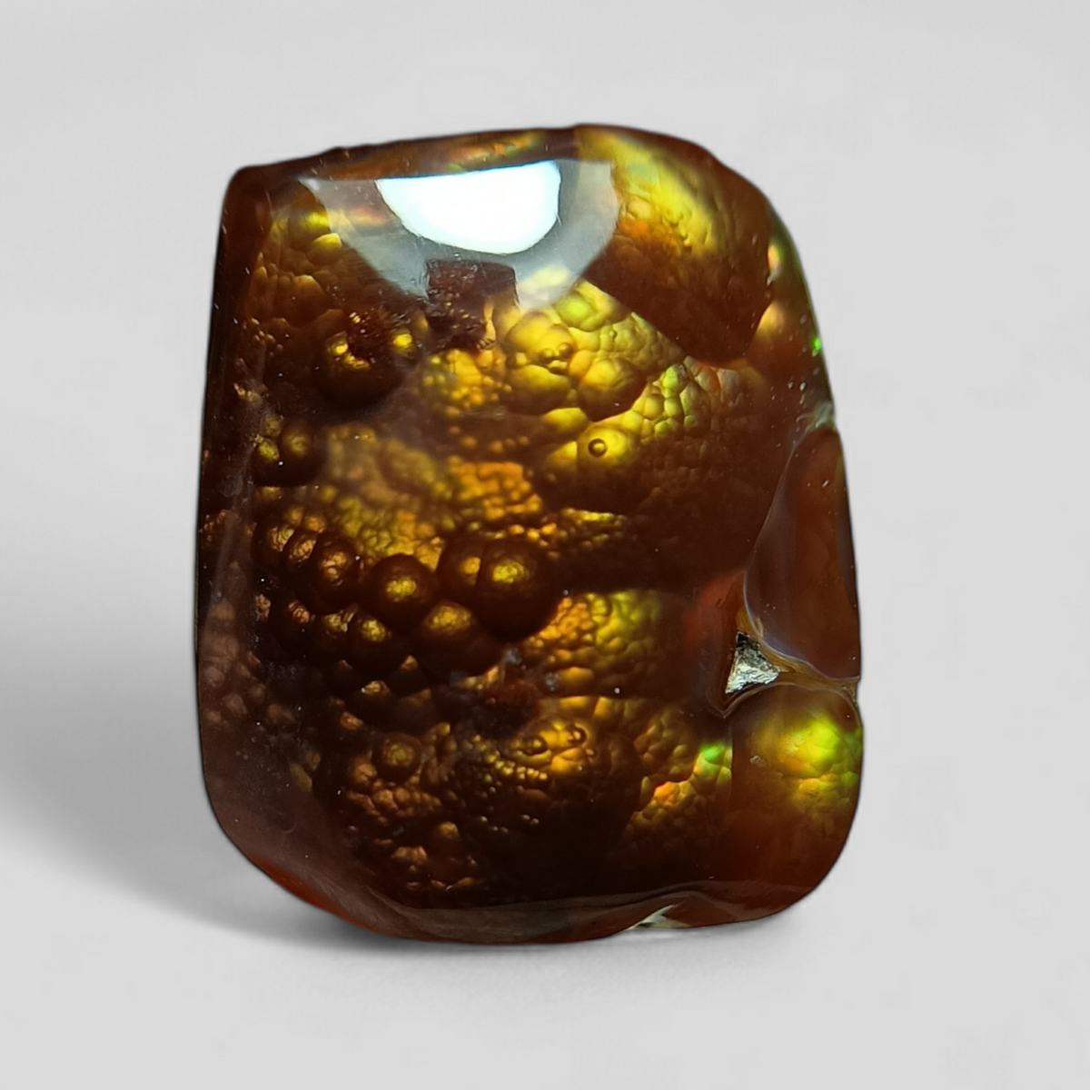 Bubbly Fire Agate Gemstone - Agate De Feugo