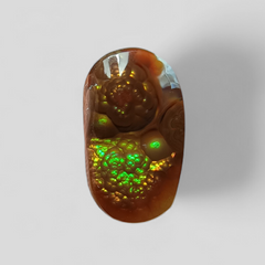 Mexican Fire Agate Carving