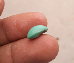 Natural Light Green Turquoise - Persian Qalmi Feroza - Green Feroza - 4.3ct- 13x8mm