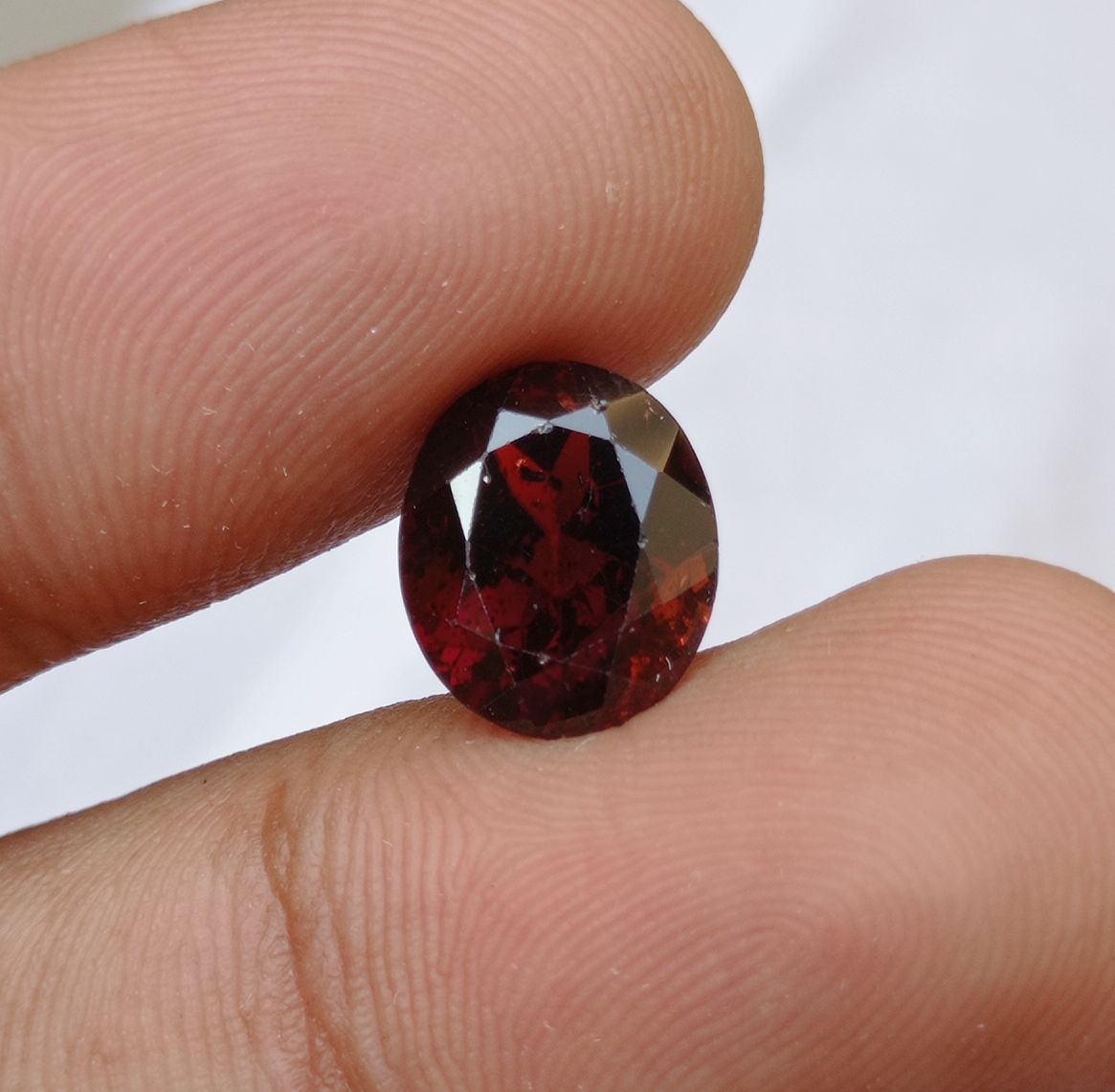 5.4ct Rhodolite Garnet - Natural Faceted Rhodolite Garnet - Symbolizing Love, Strength, and Inspiration - 12x10x6mm