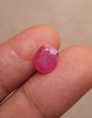 2.8ct Ruby - Pink Ruby - Yaqoot, RatnaRaj, Yakkut - July Birthstone - 10x8mm