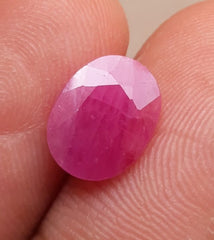 3.1ctRuby - Pink Ruby - Yaqoot, RatnaRaj, Yakkut - July Birthstone - 10.7x8mm