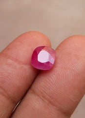 3.4ct Ruby - Pink Ruby - Yaqoot, RatnaRaj, Yakkut - July Birthstone - 8x8mm