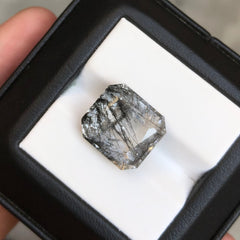 7.3 قيراط من الكوارتز التورماليني الأسود - كوارتز روتيل أسود