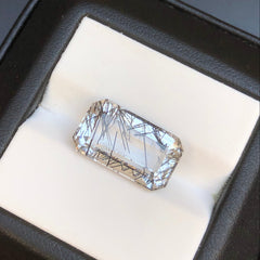 7.3 قيراط من الكوارتز التورماليني الأسود - كوارتز روتيل أسود