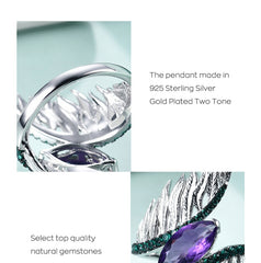 Original Design Jewelry Angel Wings Ring White Gold Colour Real 925 Sterling Silver Party Jewelry