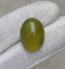 23.2ct Natural High Quality Translucent Serpentine Cabochon - Shah Maqqsood - Zehrmora - 23x17x8mm