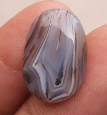 Fortified Agate with Rare Pattern  -  Sulaimani Aqeeq - 19x13mm