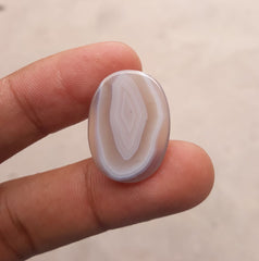 Fortified Agate cabochon  -  Sulaimani Aqeeq - 25x18mm