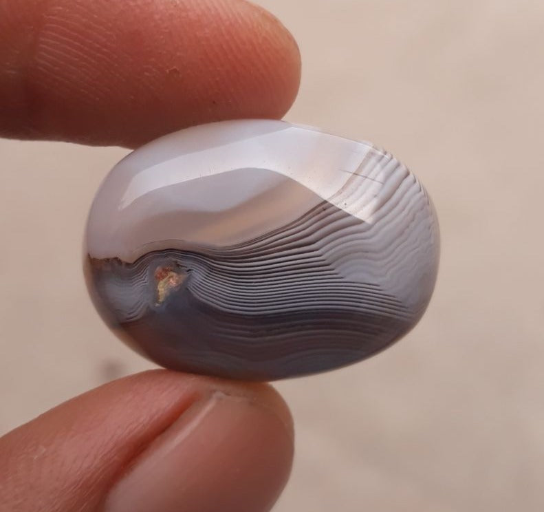 Crazy Lace Agate with Rare Pattern  -  Sulaimani Aqeeq - 23x18mm