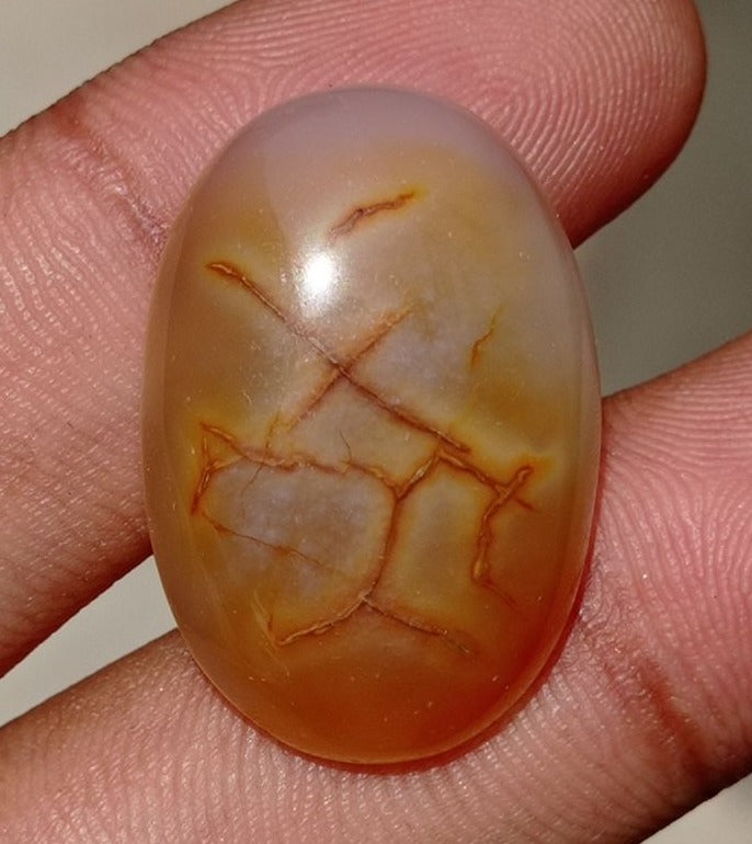 Root In Agate with Best Pattern  -  Sulaimani Aqeeq - 29x20mm