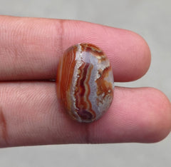 33.8ct Agate with Quartzite - Enhydritic Agate  - Sulaimani Aqeeq - 23x17x11mm