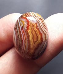 26.3ct  Abstract Agate Cabochon- Sulaimani Aqeeq - 22x17mm