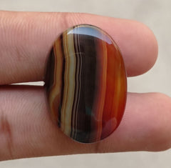 23ct Abstract Line in Agate - Sulaimani Aqeeq - 32x23mm