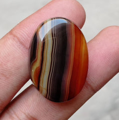 23ct Abstract Line in Agate - Sulaimani Aqeeq - 32x23mm